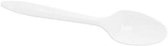 DART - Dart Style Setter Mediumweight Plastic Teaspoons - White - Exact Tool & Supply