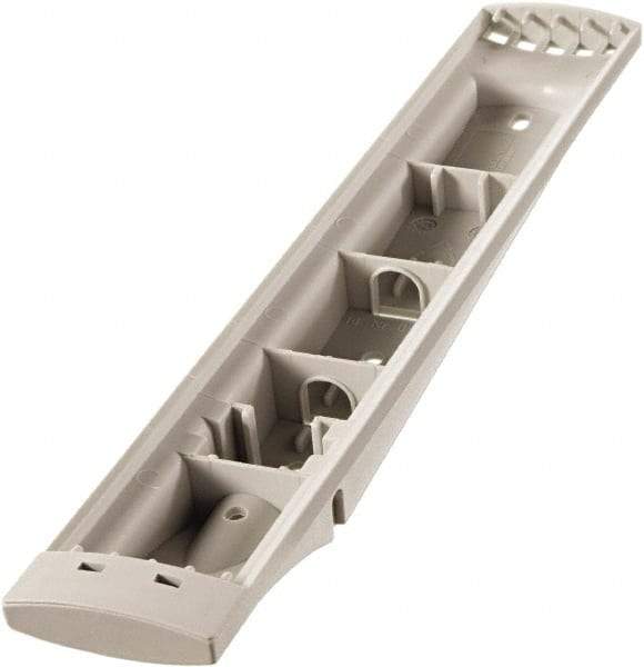 DURABLE - 14-1/2" Wide x 10-1/2" Deep x 3-1/4" High, 5 Compartments, Polypropylene Catalog Reference Racks - Putty (Color) - Exact Tool & Supply