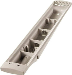 DURABLE - 14-1/2" Wide x 10-1/2" Deep x 3-1/4" High, 5 Compartments, Polypropylene Catalog Reference Racks - Putty (Color) - Exact Tool & Supply