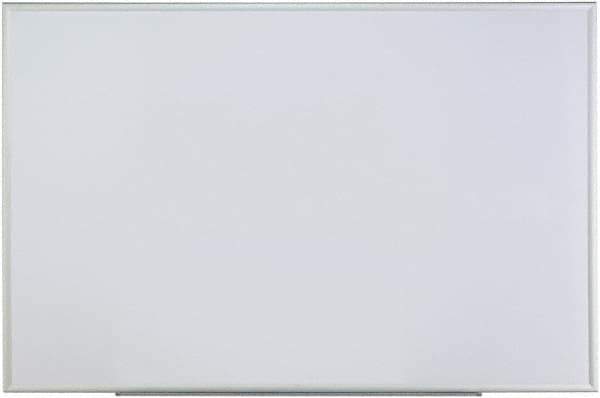 UNIVERSAL - 48" High x 72" Wide Erasable Melamine Marker Boards - Anodized Aluminum, 0.6" Deep, Includes Mounting Kit - Exact Tool & Supply