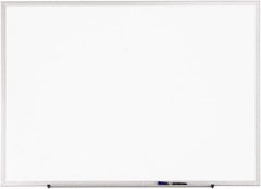 Quartet - 18" High x 24" Wide Erasable Melamine Marker Boards - Anodized Aluminum, 18-7/8" Deep, Includes One Quartet Dry-Erase Marker & Attachable Accessory Tray & Mounting Hardware - Exact Tool & Supply
