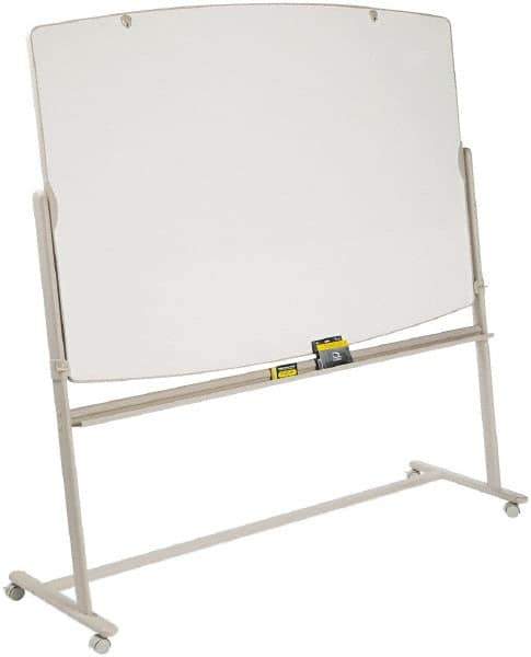 Quartet - 48" High x 72" Wide Reversible Total Erase Laminate Marker Boards - Steel Frame, 4-3/8" Deep, Includes Dry-Erase Markers (Black, Blue, Green, Red) & One Eraser. - Exact Tool & Supply