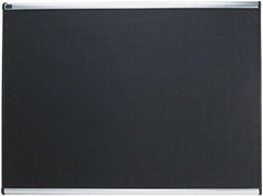 Quartet - 48" Wide x 36" High Tack Bulletin Board - High-Density Foam, Black - Exact Tool & Supply