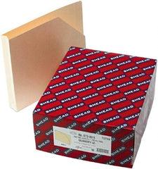 Samsill - 8-1/2 x 11", Letter Size, Manila, File Jackets/Sleeve/Wallet with Expanding End Tab Jacket - 11 Point Stock, Straight Tab Cut Location - Exact Tool & Supply