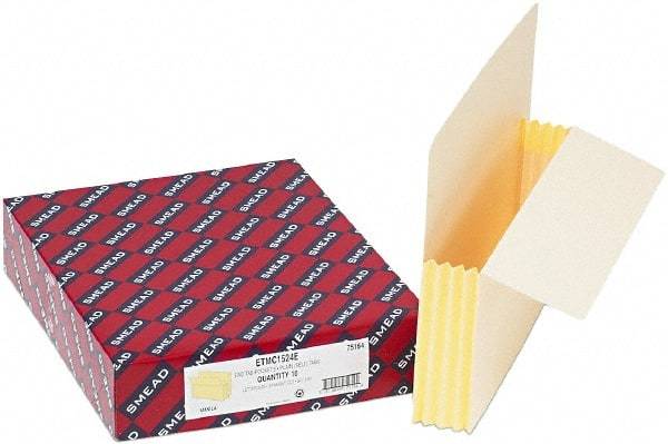 Samsill - 8-1/2 x 11", Letter Size, Manila, Expandable File Folders with End Tab Pocket - 11 Point Stock, Straight Tab Cut Location - Exact Tool & Supply