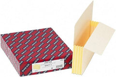 Samsill - 8-1/2 x 11", Letter Size, Manila, Expandable File Folders with End Tab Pocket - 11 Point Stock, Straight Tab Cut Location - Exact Tool & Supply