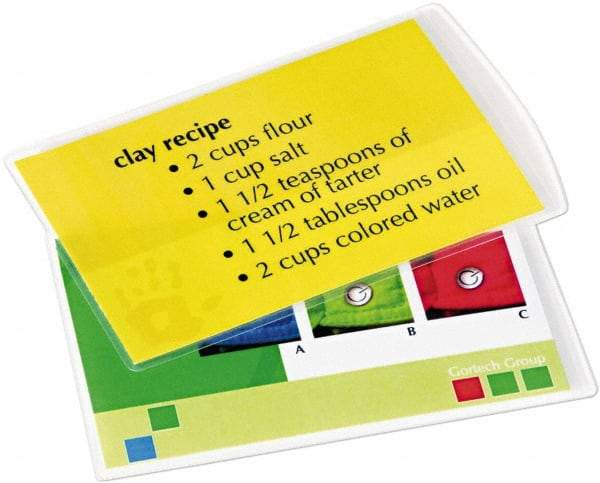 FELLOWES - 100 Piece, 10 mil Thick Plastic Pouch - 11-1/2 Inch Wide x 9 Inch High - Exact Tool & Supply