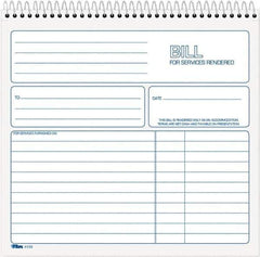 TOPS - 50 Sheet, 8-1/2 x 7-3/4", Service Invoices - White - Exact Tool & Supply