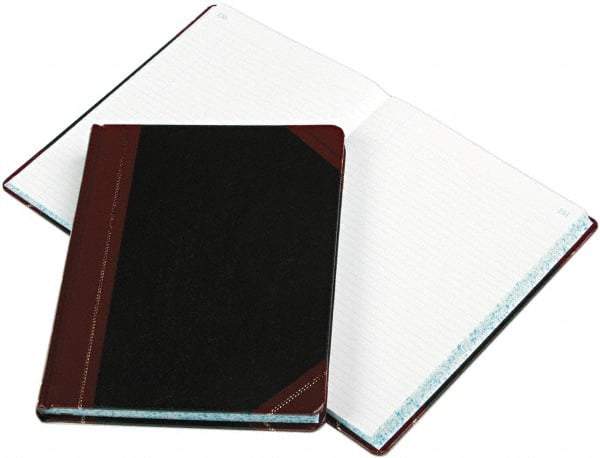Boorum & Pease - 300 Sheet, 10-3/8 x 8-1/8", Record Rule Columnar Book - Black - Exact Tool & Supply