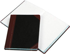 Boorum & Pease - 300 Sheet, 10-3/8 x 8-1/8", Record Rule Columnar Book - Black - Exact Tool & Supply
