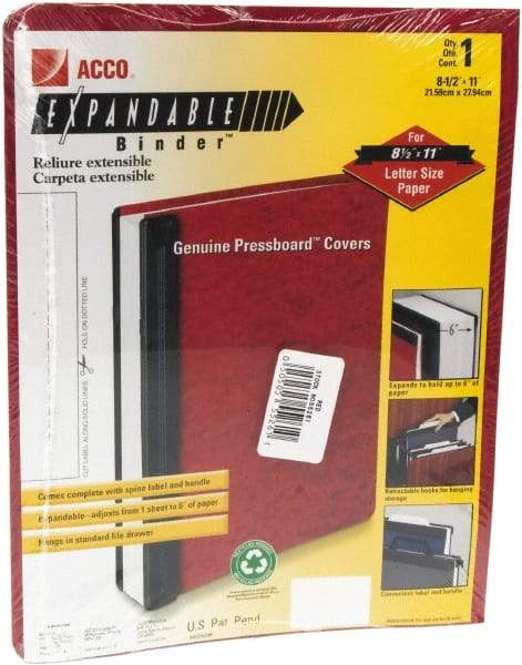 ACCO - 8-1/2 x 11", Letter Size, Blue, Data Binders - 11 Point Stock - Exact Tool & Supply