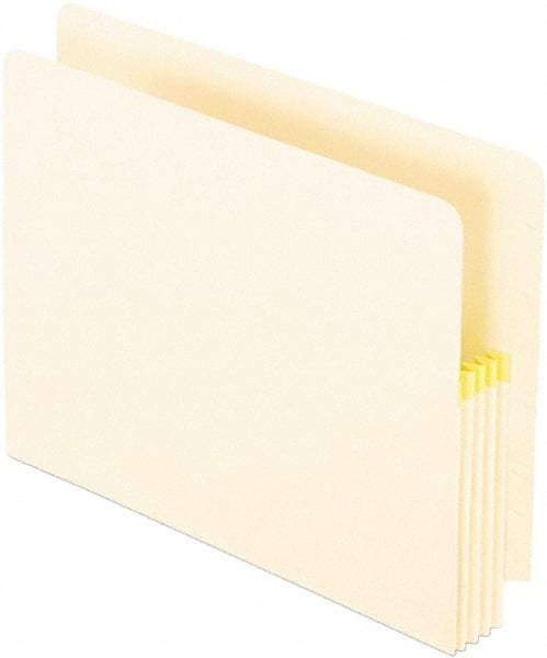 Pendaflex - 8-1/2 x 11", Letter Size, Manila, File Jackets/Sleeves/Wallets with Expanding Convertible End/Top Tab - 11 Point Stock, Straight Tab Cut Location - Exact Tool & Supply