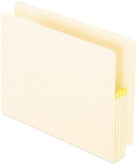 Pendaflex - 8-1/2 x 11", Letter Size, Manila, File Jackets/Sleeves/Wallets with Expanding Convertible End/Top Tab - 11 Point Stock, Straight Tab Cut Location - Exact Tool & Supply