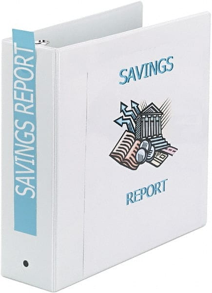 AVERY - 3" Sheet Capacity, 11 x 8-1/2", View Ring Binder - Exact Tool & Supply