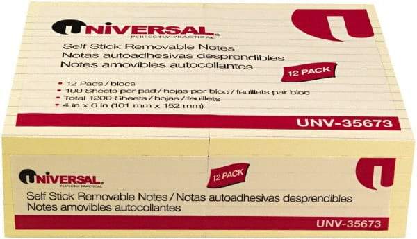 UNIVERSAL - Self-Stick Note & Page Flag Dispensers Size: 4" x 6" - Exact Tool & Supply