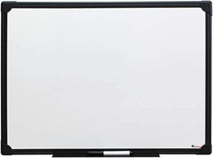 UNIVERSAL - 18" High x 24" Wide Erasable Melamine Marker Boards - Anodized Aluminum, 30.8" Deep, Includes Mounting Kit - Exact Tool & Supply