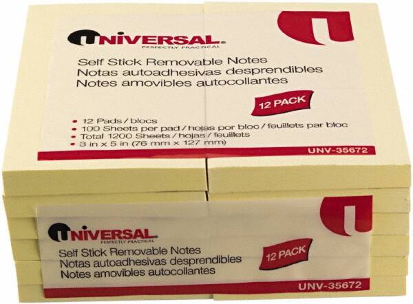 UNIVERSAL - Self-Stick Note & Page Flag Dispensers Size: 3" x 5" - Exact Tool & Supply