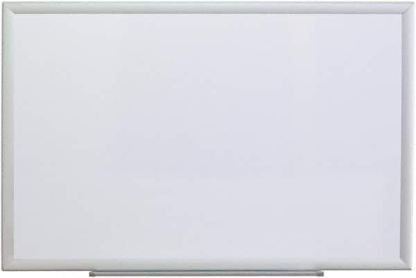 UNIVERSAL - 24" High x 36" Wide Erasable Melamine Marker Boards - Aluminum Frame, 38.2" Deep, Includes Mounting Kit - Exact Tool & Supply