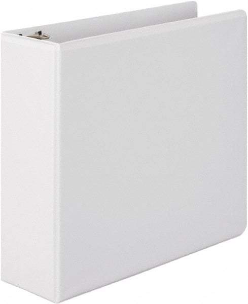 Wilson Jones - 3" Sheet Capacity, 11 x 8-1/2", View Ring Binder - Vinyl, White - Exact Tool & Supply