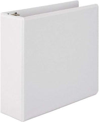 Wilson Jones - 3" Sheet Capacity, 11 x 8-1/2", View Ring Binder - Vinyl, White - Exact Tool & Supply
