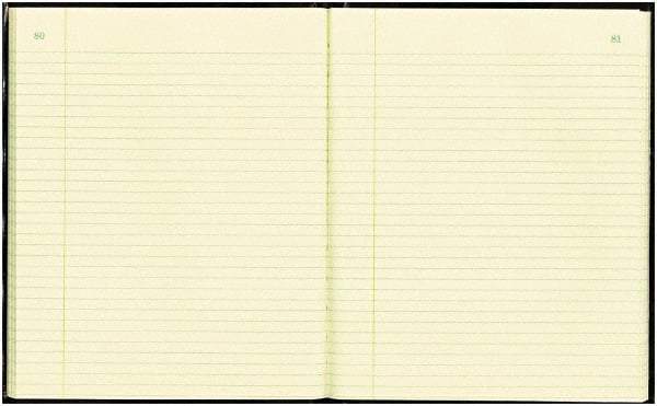 National Brand - 150 Sheet, 10-3/8 x 8-3/8", Record Rule Record/Account Book - Black & Burgundy - Exact Tool & Supply