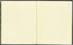 National Brand - 150 Sheet, 10-3/8 x 8-3/8", Record Rule Record/Account Book - Black & Burgundy - Exact Tool & Supply