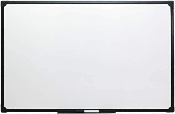 UNIVERSAL - 24" High x 36" Wide Erasable Melamine Marker Boards - Anodized Aluminum, 42-1/4" Deep, Includes Mounting Kit - Exact Tool & Supply