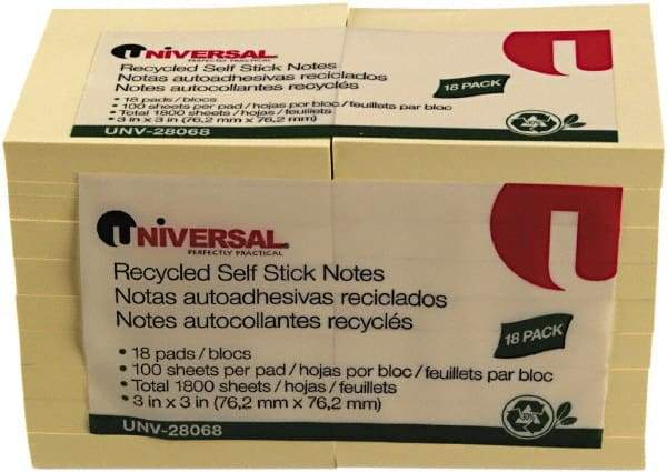 UNIVERSAL - Self-Stick Note & Page Flag Dispensers Size: 3" x 3" - Exact Tool & Supply