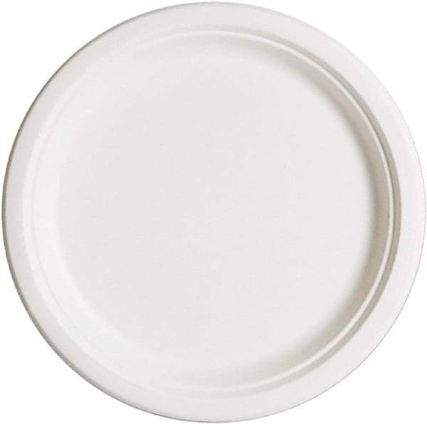 ECO PRODUCTS - Eco-Products Compostable Sugarcane Dinnerware, 10" Plate - White - Exact Tool & Supply