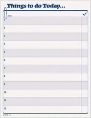 TOPS - 100 Sheet, 8-1/2 x 11", Daily Agenda - White - Exact Tool & Supply