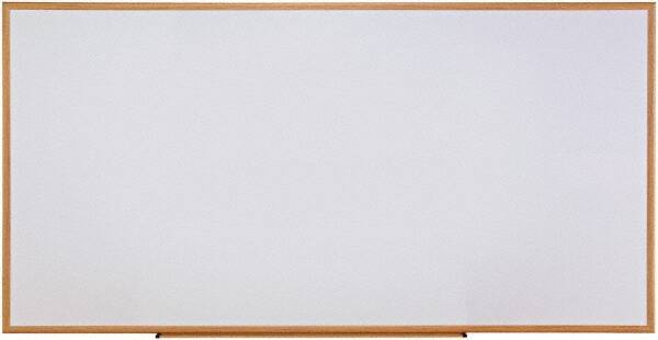 UNIVERSAL - 48" High x 96" Wide Erasable Melamine Marker Boards - Fiberboard Frame, 1" Deep, Includes Mounting Kit - Exact Tool & Supply