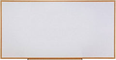 UNIVERSAL - 48" High x 96" Wide Erasable Melamine Marker Boards - Fiberboard Frame, 1" Deep, Includes Mounting Kit - Exact Tool & Supply