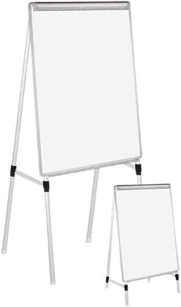 UNIVERSAL - Adjustable Whiteboard Easel - 41 Inch High - Exact Tool & Supply
