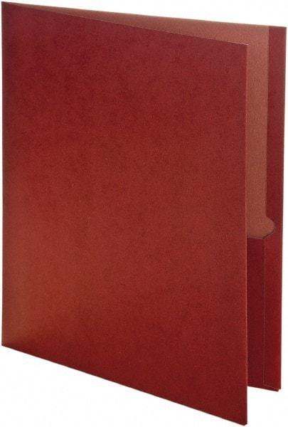 Earthwise by OXFORD - 8-1/2 x 11", Letter Size, Green, Pocket Folders - 11 Point Stock - Exact Tool & Supply