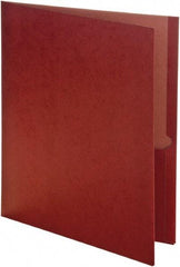 Earthwise by OXFORD - 8-1/2 x 11", Letter Size, Green, Pocket Folders - 11 Point Stock - Exact Tool & Supply