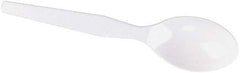Dixie - Dixie Plastic Tableware, Heavy Mediumweight Teaspoons - White - Exact Tool & Supply