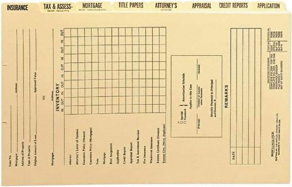 Samsill - 14 x 8 1/2" Classification Folders-Top Tab Fastener - Manila - Exact Tool & Supply