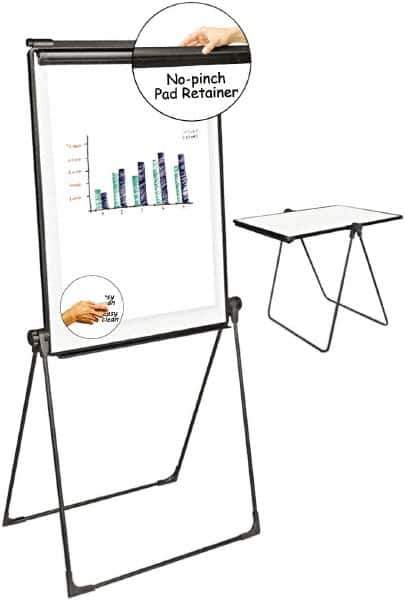 UNIVERSAL - Foldable Double Sided Dry Erase Easel - 37-1/2 Inch High - Exact Tool & Supply