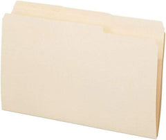 Pendaflex - 8-1/2 x 14", Legal, Manila, File Folders with Top Tab - 11 Point Stock, 1/3 Tab Cut Location - Exact Tool & Supply