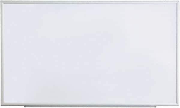 UNIVERSAL - 36" High x 60" Wide Erasable Melamine Marker Boards - Anodized Aluminum, 62.6" Deep, Includes Mounting Kit - Exact Tool & Supply