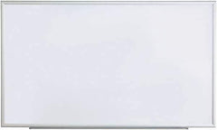 UNIVERSAL - 36" High x 60" Wide Erasable Melamine Marker Boards - Anodized Aluminum, 62.6" Deep, Includes Mounting Kit - Exact Tool & Supply