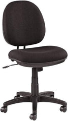ALERA - 16-1/2" High Office/Managerial/Executive Chair - 19" Wide x 17" Deep, 100% Acrylic Seat, Black - Exact Tool & Supply