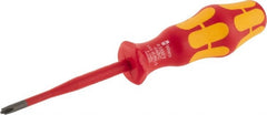 Wera - #1, 7-1/4" OAL, Insulated Phillips Screwdriver - Exact Tool & Supply