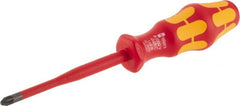 Wera - #2, 8-1/2" OAL, Insulated Phillips Screwdriver - Exact Tool & Supply