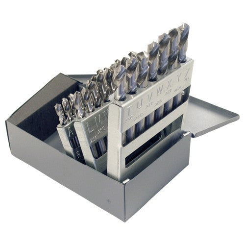 A-Z RHS / RHC HSS 118 Degree Radial Point General Purpose Screw Machine Length Drill Set - Bright - Exact Tool & Supply