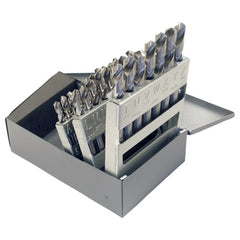 A-Z RHS / RHC HSS 118 Degree Radial Point General Purpose Screw Machine Length Drill Set - Bright - Exact Tool & Supply