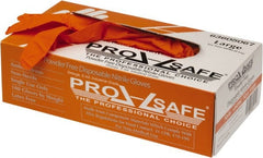 PRO-SAFE - Size L, 5 mil, Industrial Grade, Powder Free Nitrile Disposable Gloves - Exact Tool & Supply