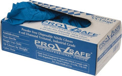 PRO-SAFE - 50 Piece Pack, Size 2XL, 8 mil, Industrial Grade, Powder Free Nitrile Disposable Gloves - Exact Tool & Supply