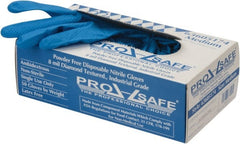PRO-SAFE - 50 Piece Pack, Size M, 8 mil, Industrial Grade, Powder Free Nitrile Disposable Gloves - Exact Tool & Supply
