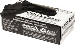 PRO-SAFE - 50 Piece Pack, Size 2XL, 8 mil, Industrial Grade, Powder Free Nitrile Disposable Gloves - Exact Tool & Supply